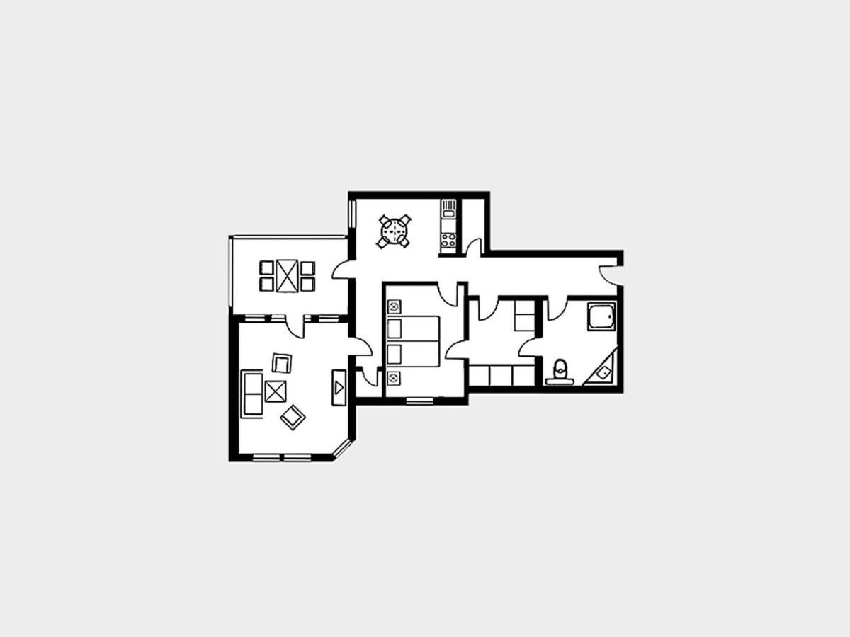 Strandvillen Binz - Ferienwohnung Mit Meerblick, 1 Schlafzimmer, Sauna Und Balkon Sv-712 Exterior foto